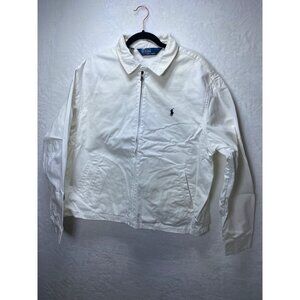 Ralph Lauren Polo Sport Mens White Jacket Size L Vintage